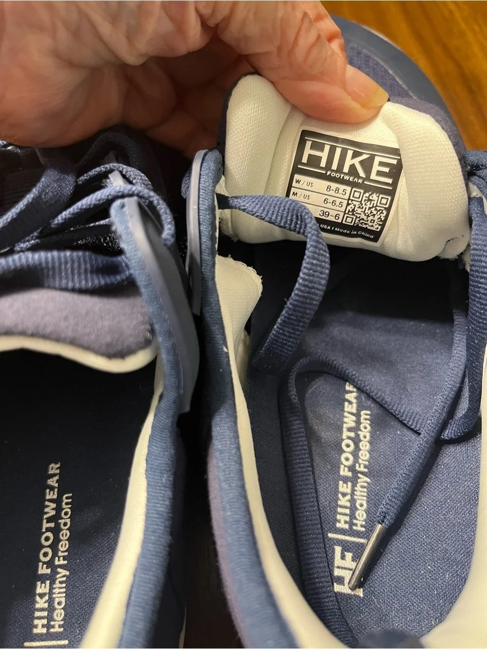 Women’s Navy Hike Footwear Ergonamic Knit Athletic Shoes
